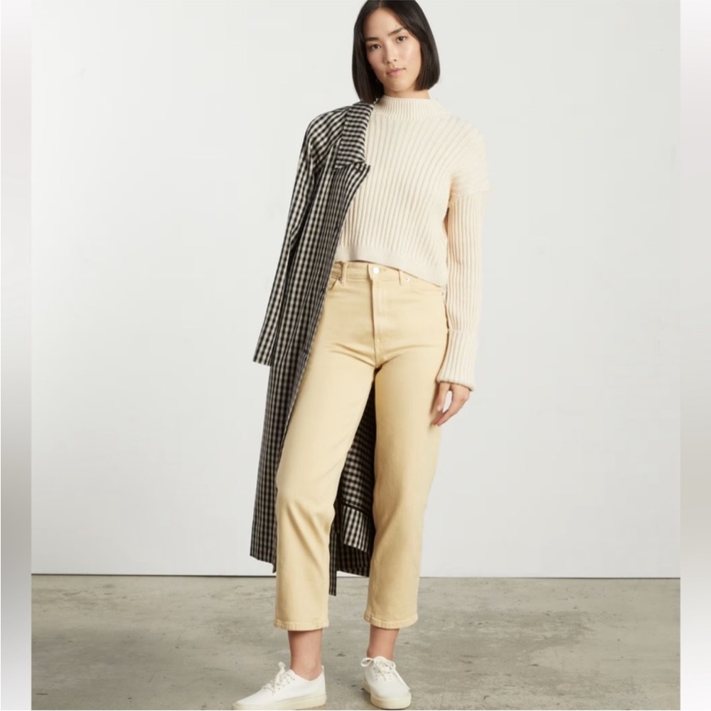 Everlane NWT The Way High Jeans Yellow Sz 28